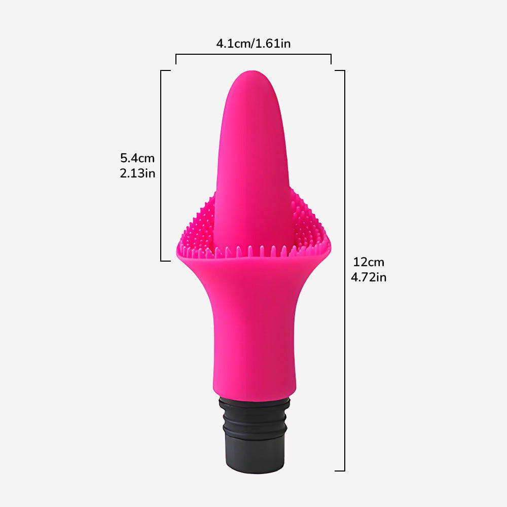 Tongue-Shaped Head for Massage Gun