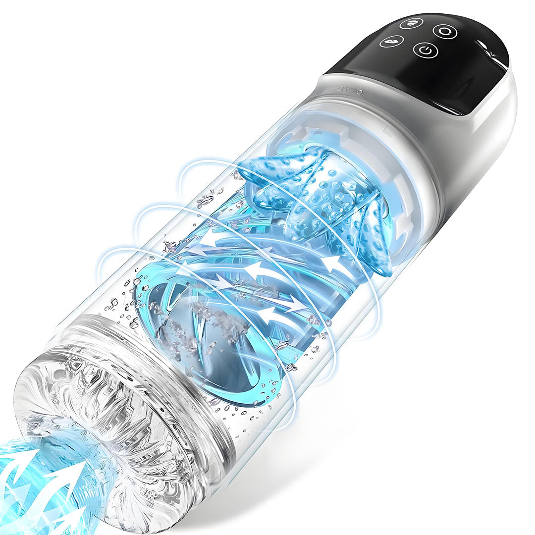 Automatic Large Clear Male Masturbator Luveden Automatic Large Clear Male Masturbator Luveden