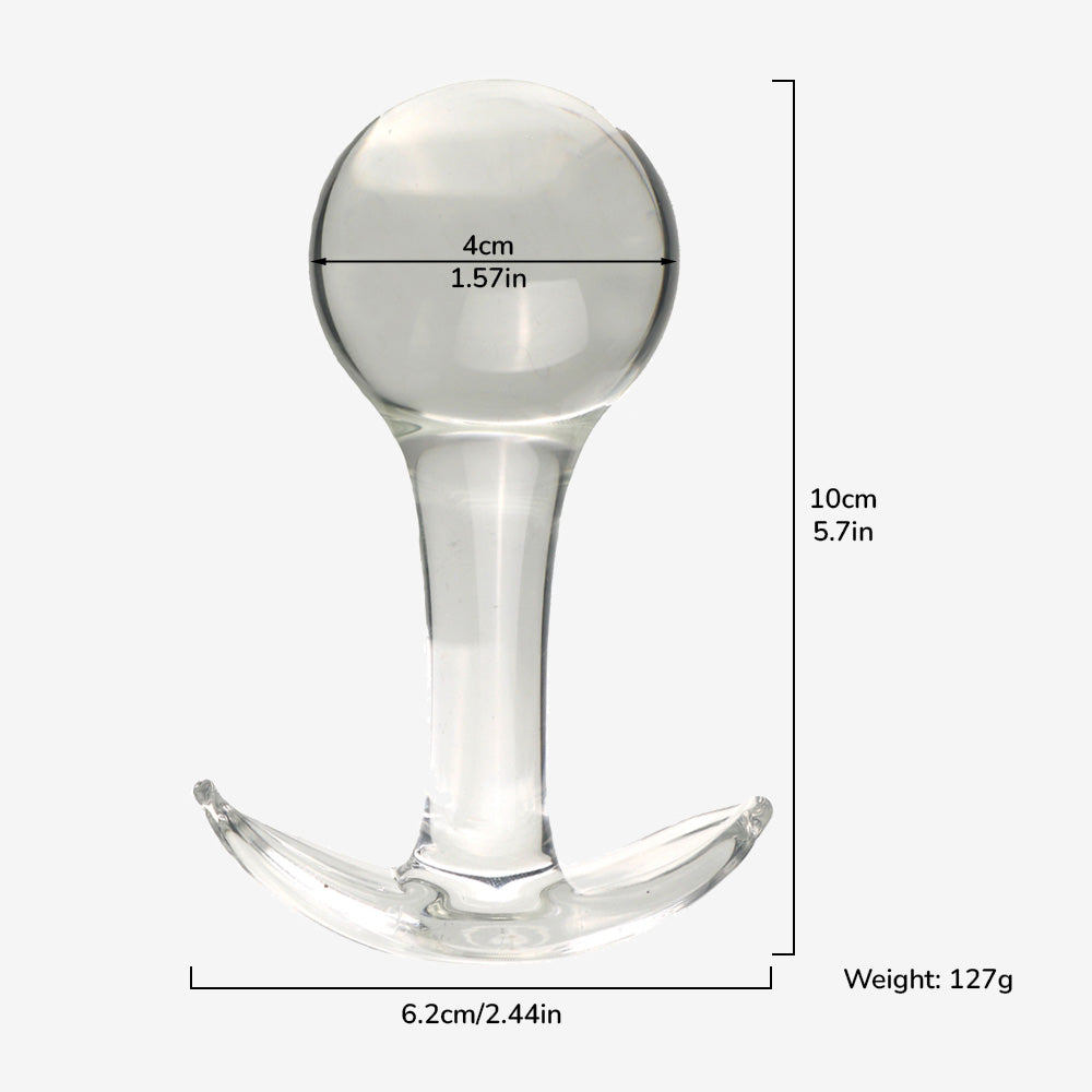 Orb Anchor Glass Anal Plug