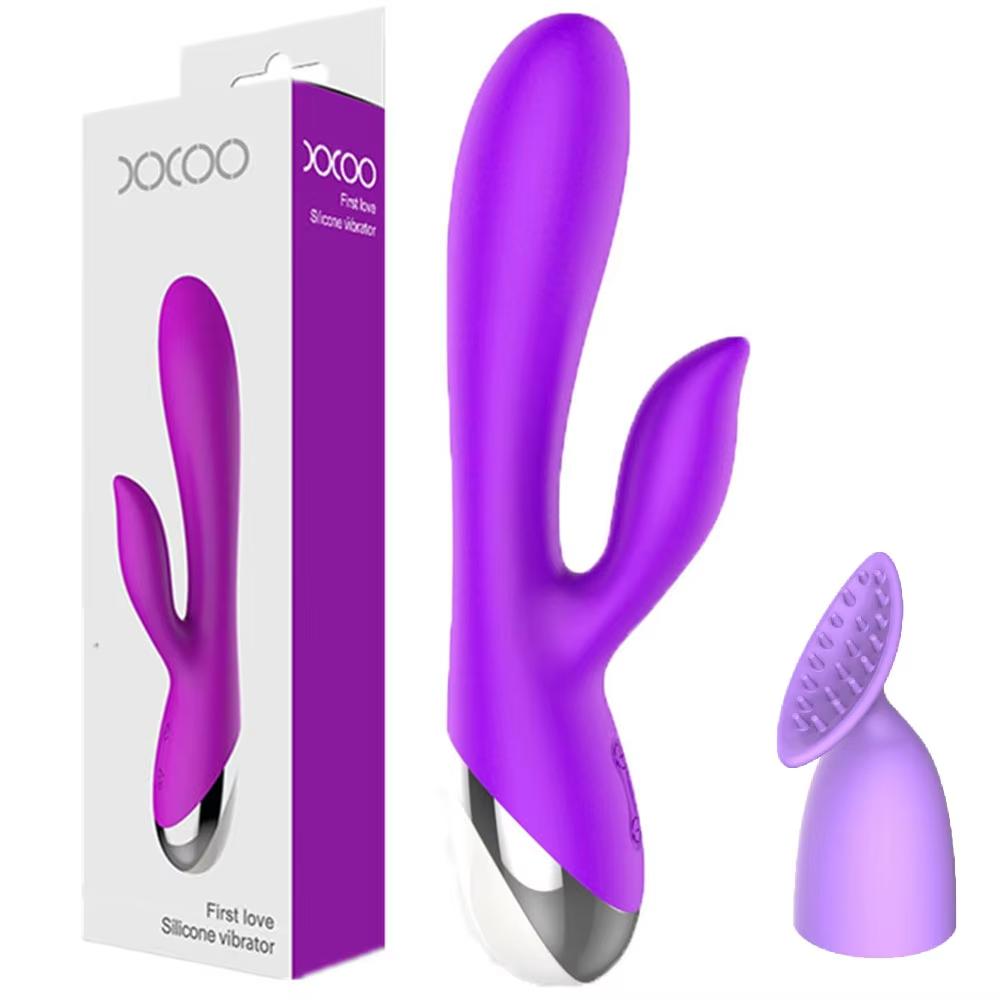 10-speed-double-pleasure-dildo-vibrator-rose-purple-with-rubbing-accessory