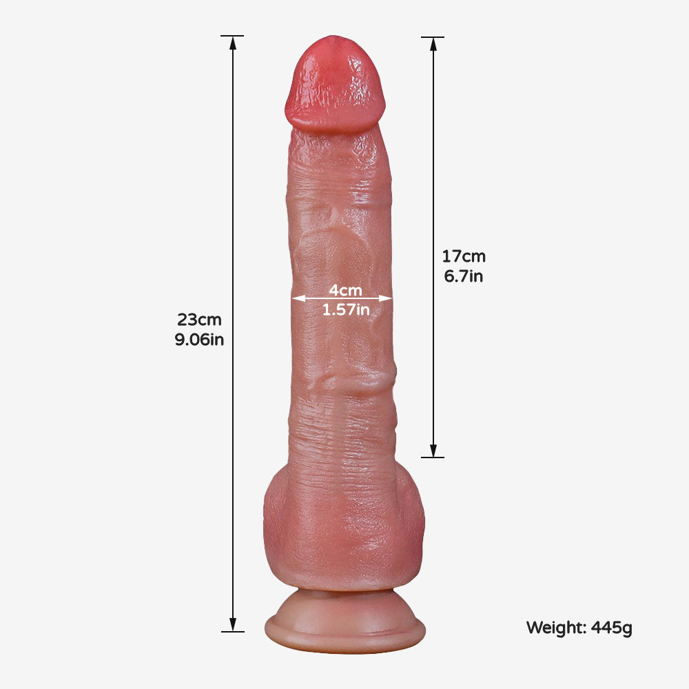 6.7 Inch Realistic Thrusting and Vibrating Dildo