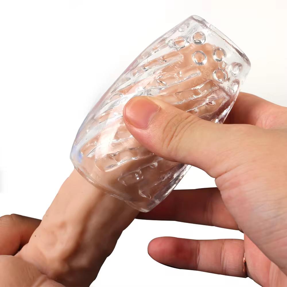 9cm-open-ended-transparent-stroker-on-a-penis