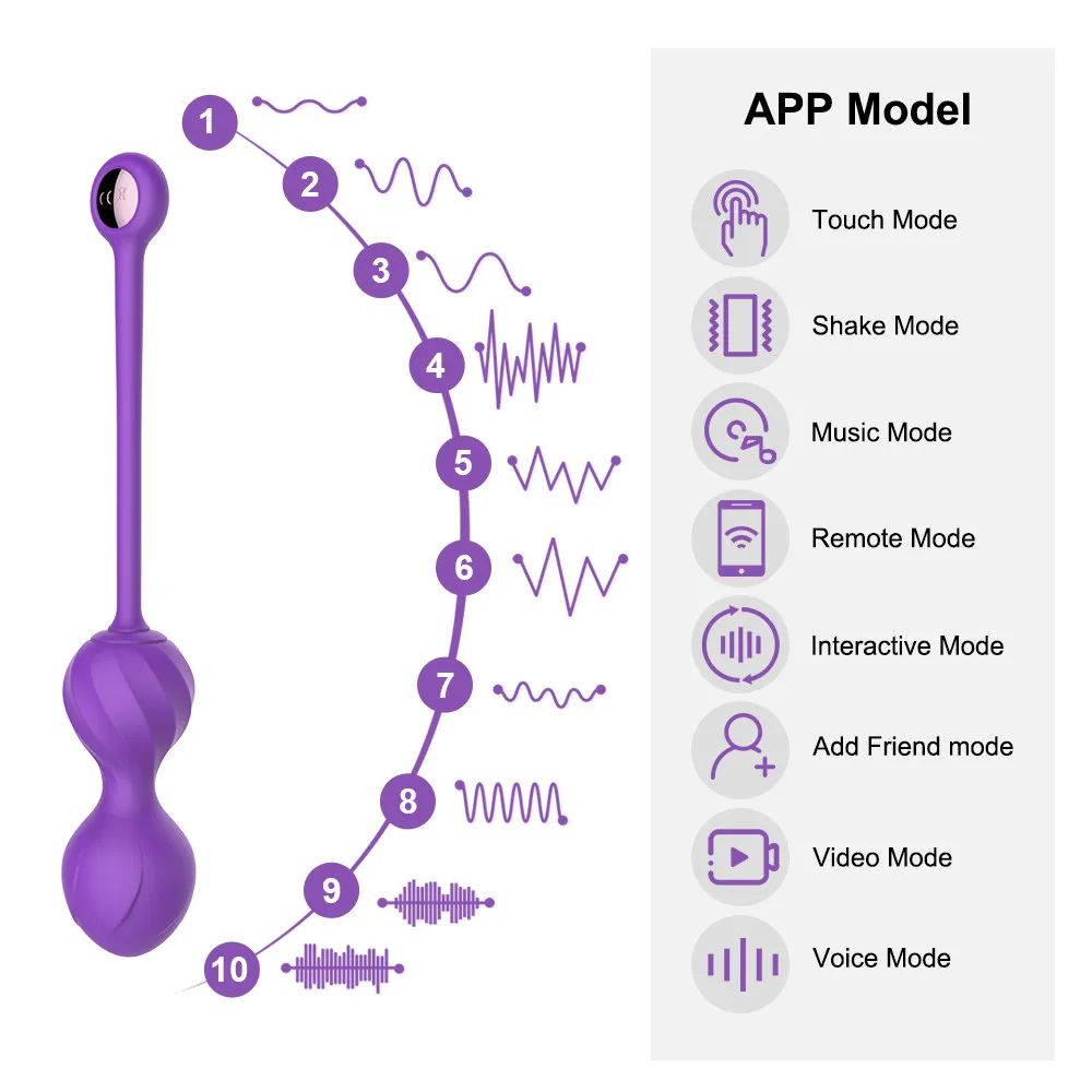 App-ControlledEggVibratorworkingmodes