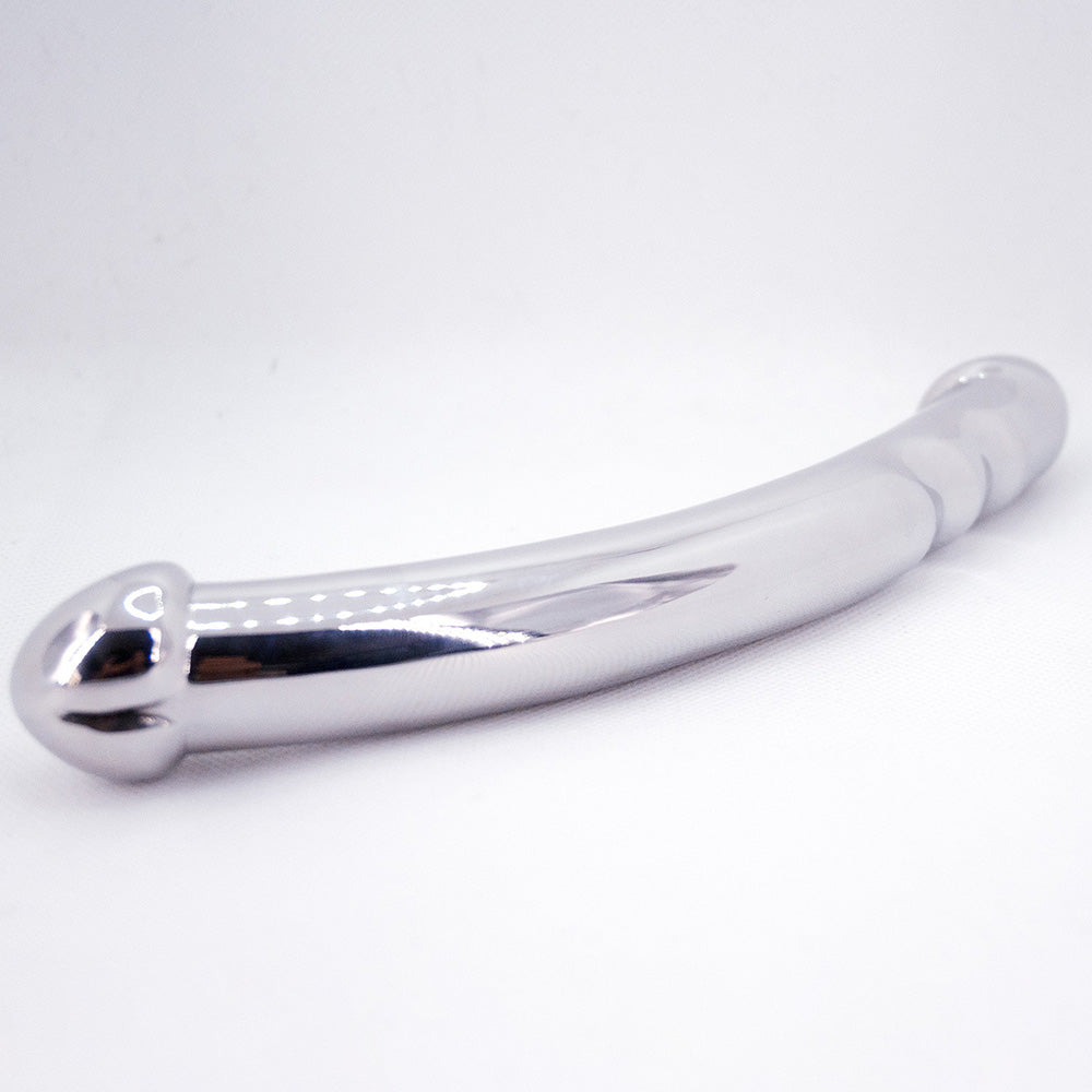 Arc Curve Dual Ended Stainless Steel Dildo