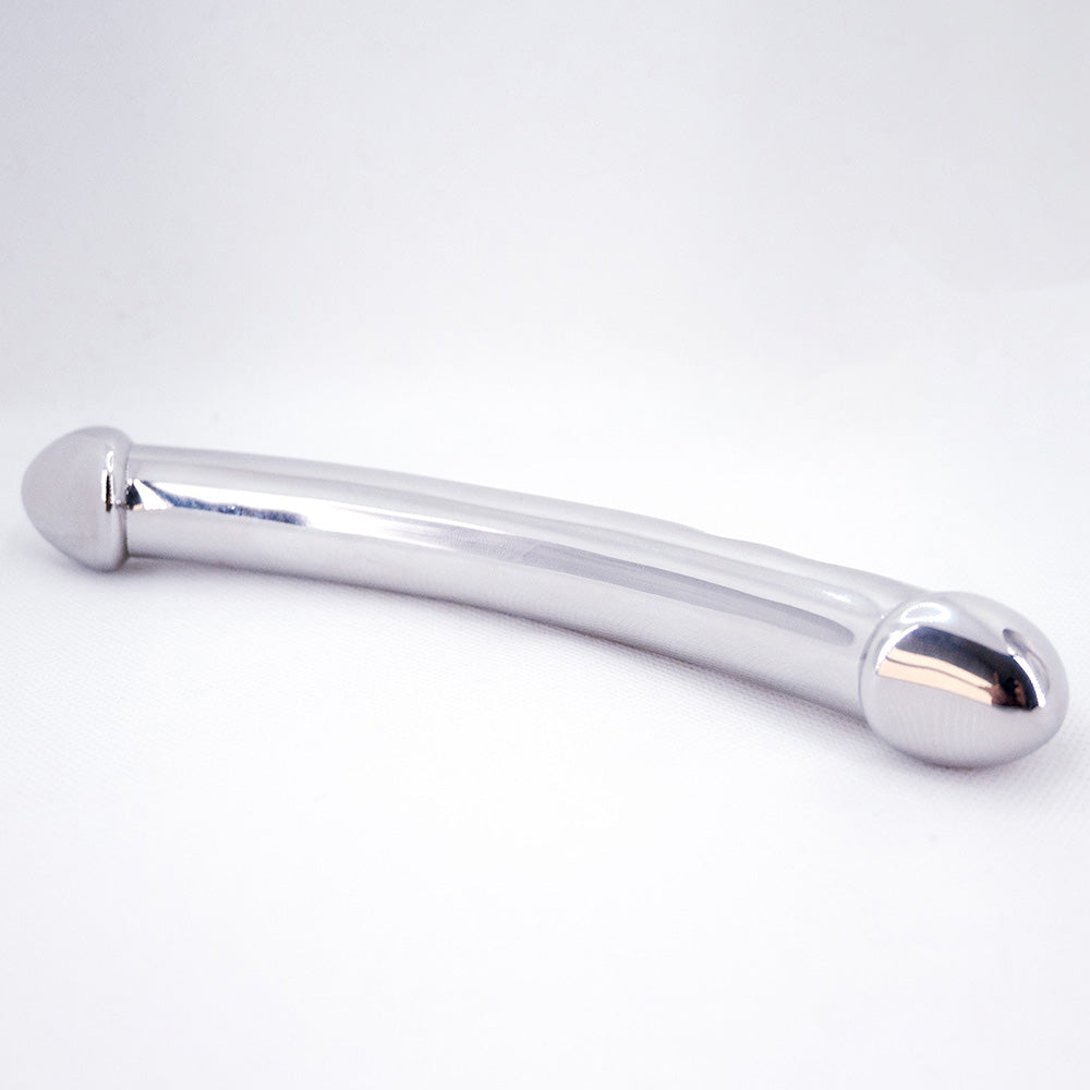 Arc Curve Dual Ended Stainless Steel Dildo