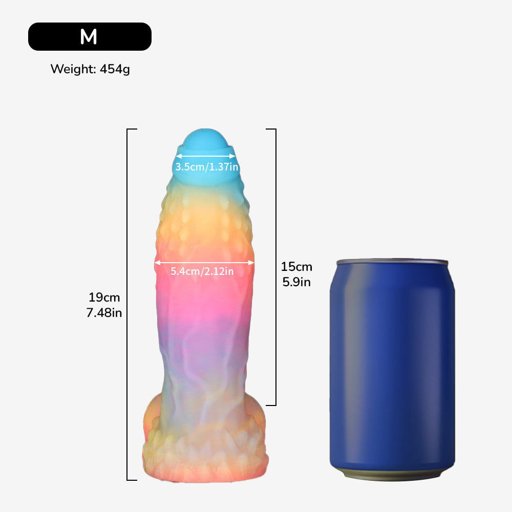 Baize Luminous Colorful Fantasy Dildo