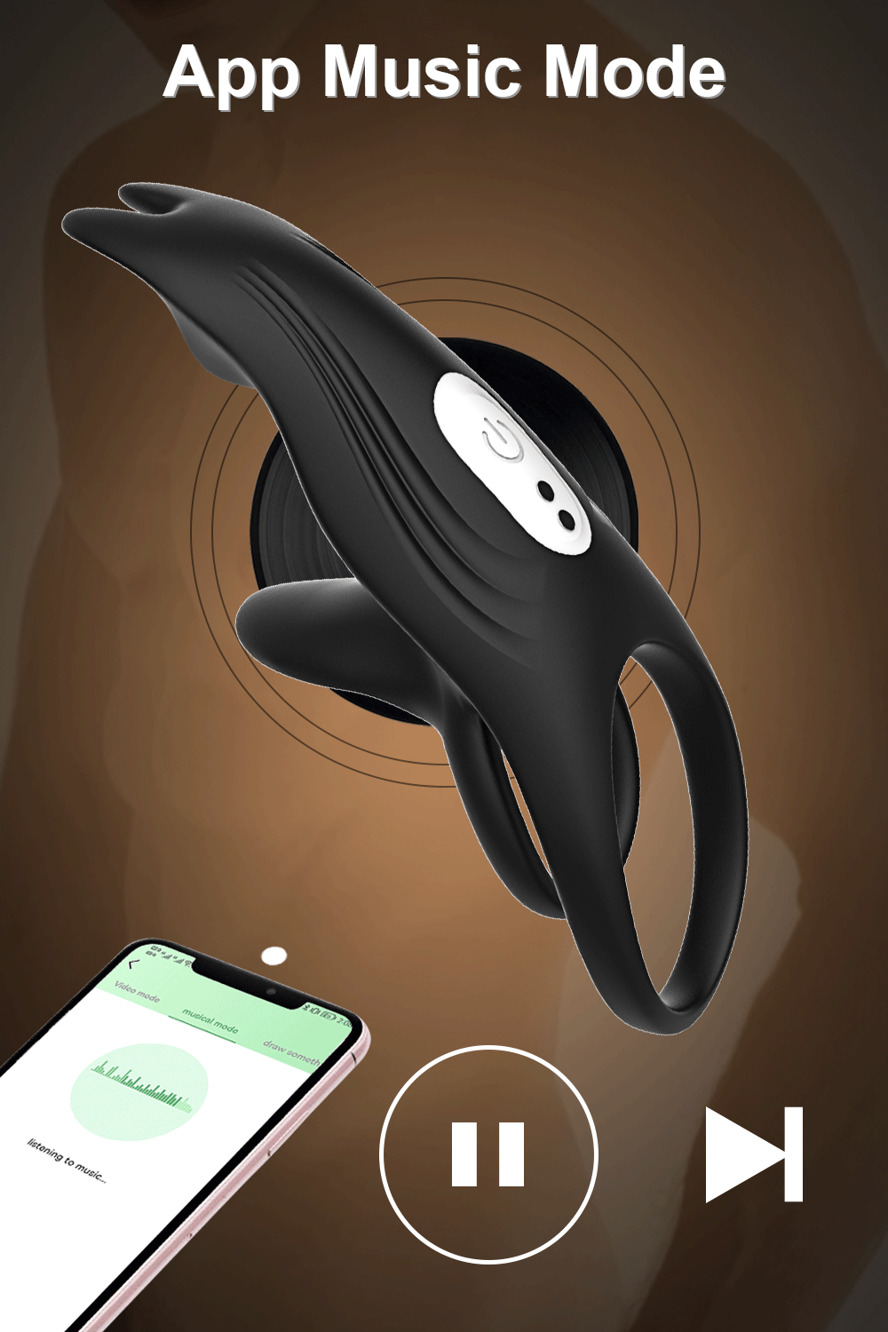 Black-Cat-Couples-Penis-Ring-app-music-mode