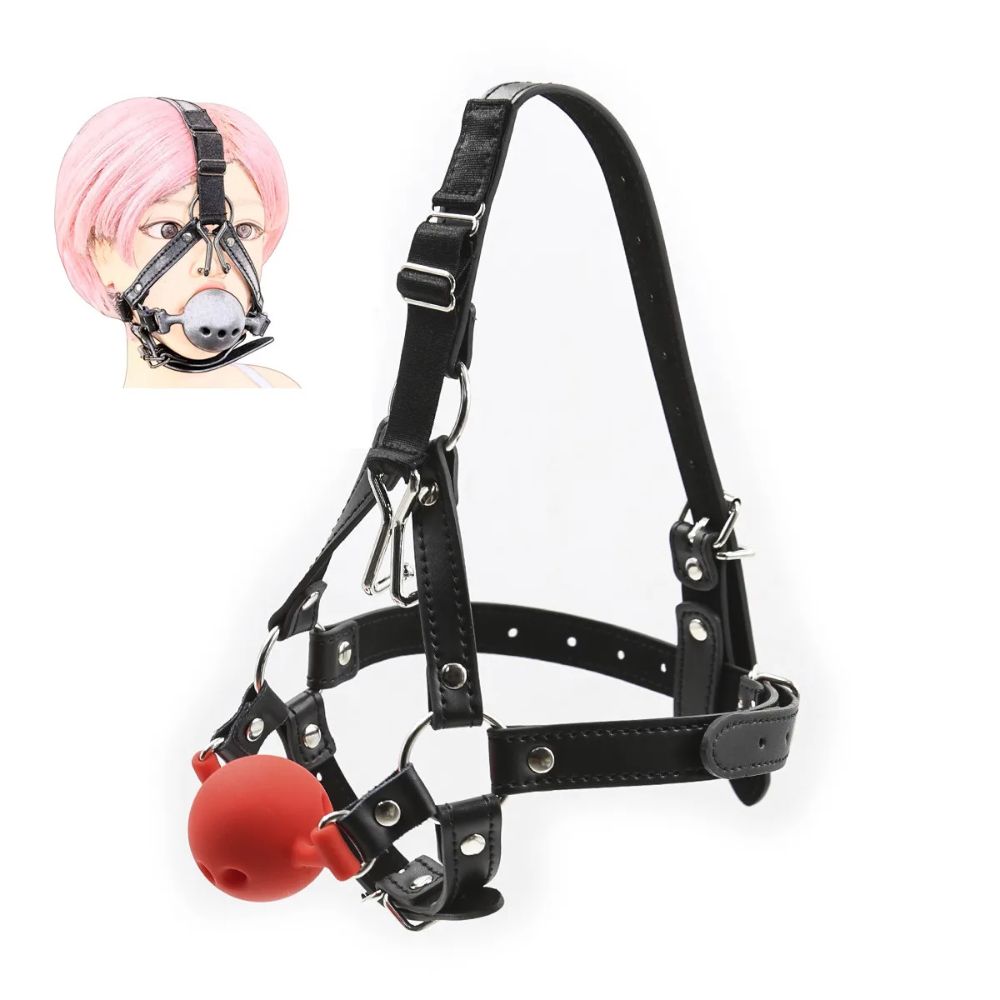 Bondage-Harness-with-Gag-and-Hook