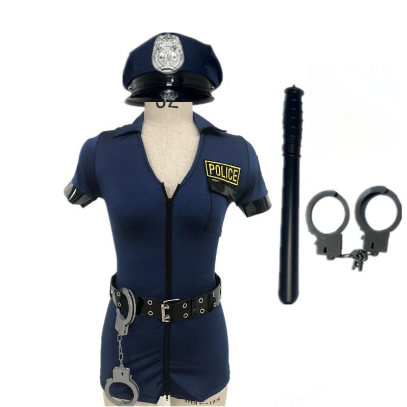 DarkBlueSexyShortPolicewomanCostume_2