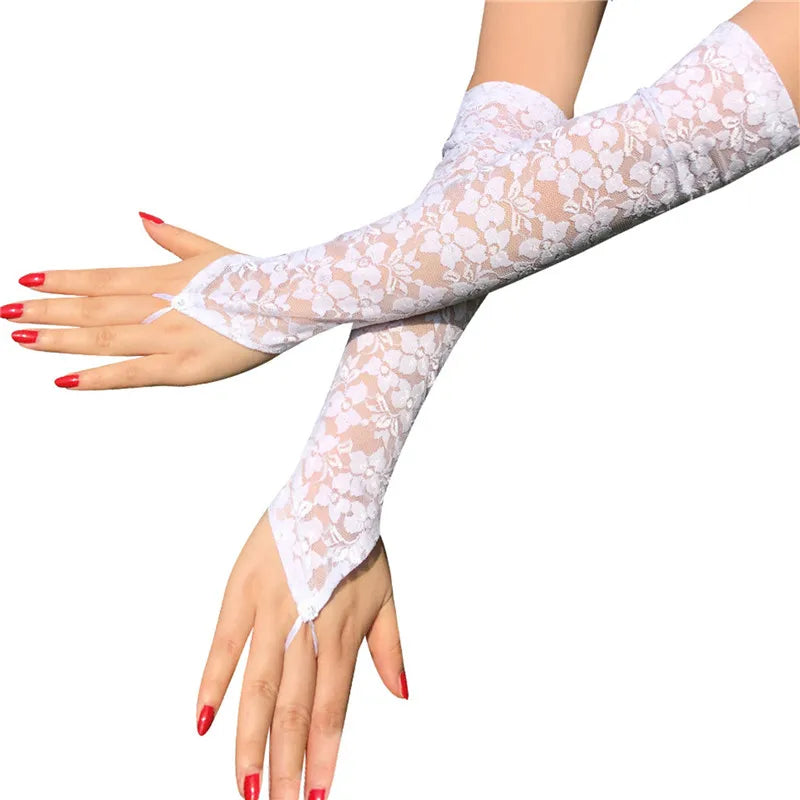 FloralPrintLaceFingerlessGloves_1