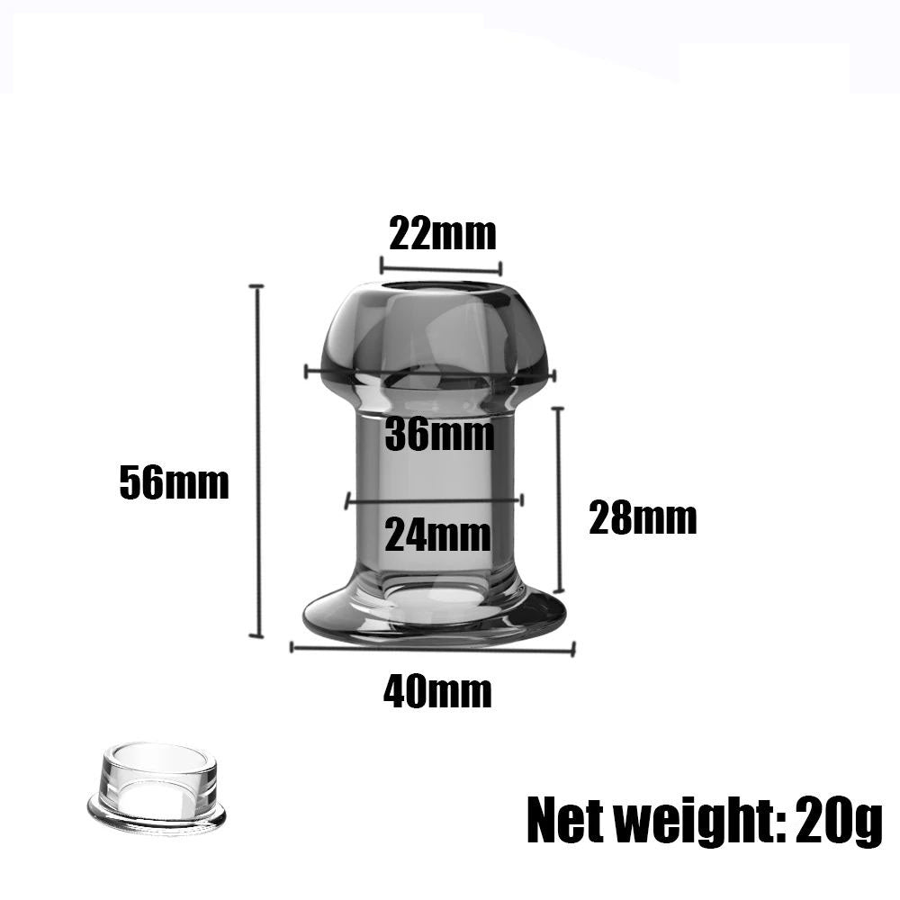 Transparent Hollow Speculum Butt Plug Luveden Transparent Hollow Speculum Butt Plug Luveden