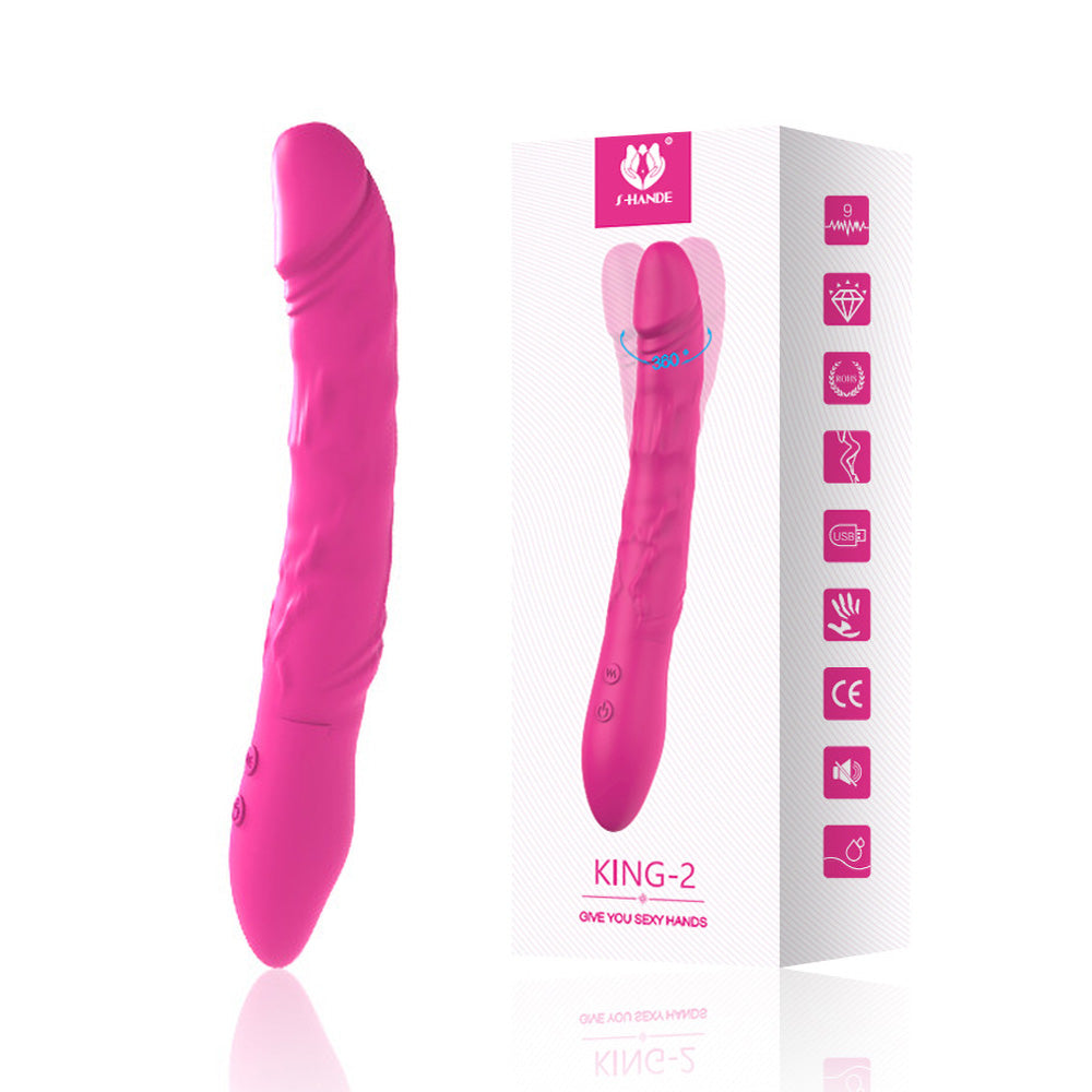 King-2 Swirl Dildo Vibrator