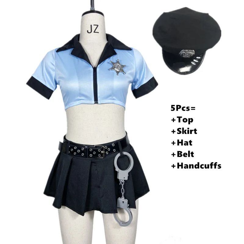 LightBlueSexyPolicewomanUniformA1