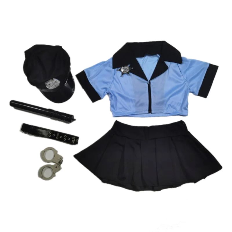 LightBlueSexyPolicewomanUniform_7