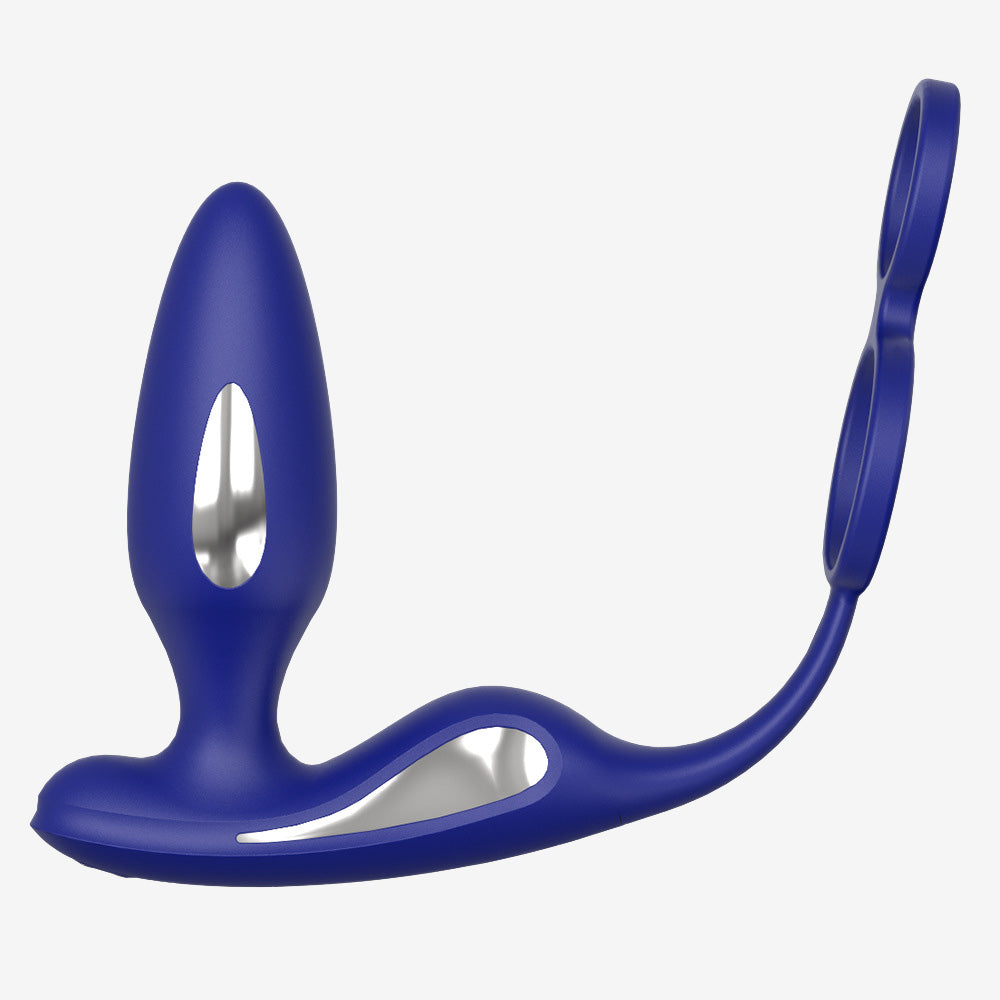 Lightning Electric Shock Anal Plug with Cock Ring