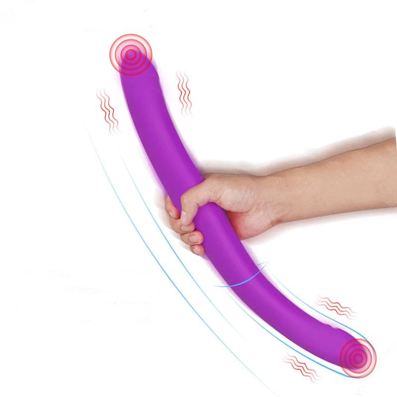 Long-Double-Pleasure-Dildo-Vibrator-45cm-Purple