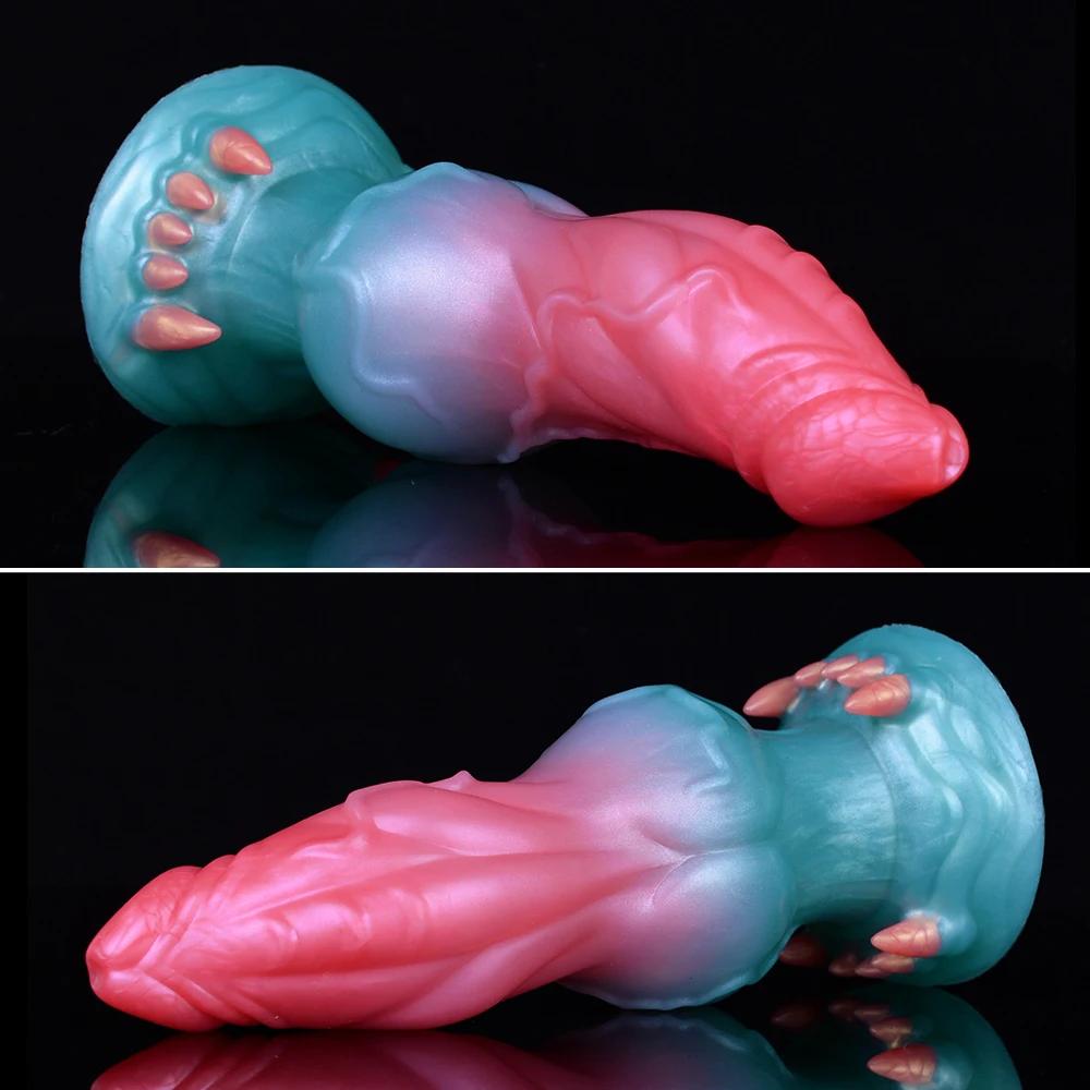 NNSX-tusk-knotted-realistic-dildo-lying-on-surface