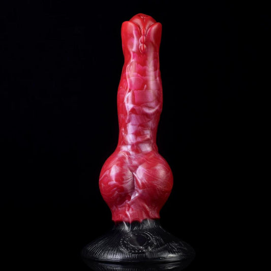 NNSX-wolf-dog-knotted-dildo-dark-red-with-black-suction-bas