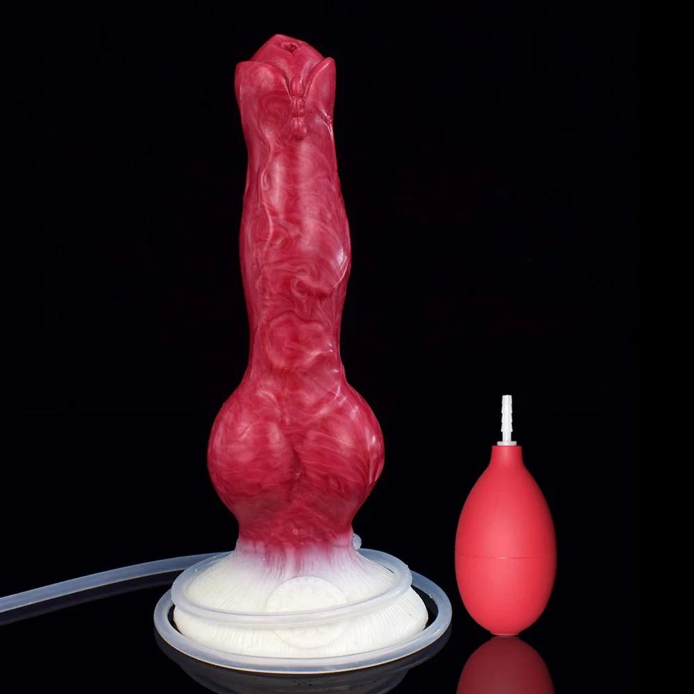 NNSX-wolf-dog-knotted-dildo-with-bulb