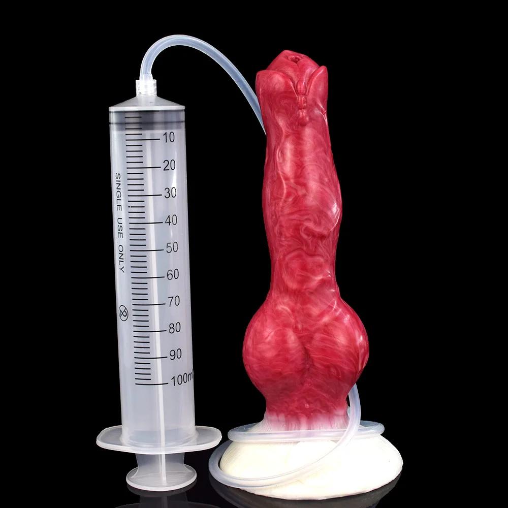 NNSX-wolf-dog-knotted-dildo-with-syringe