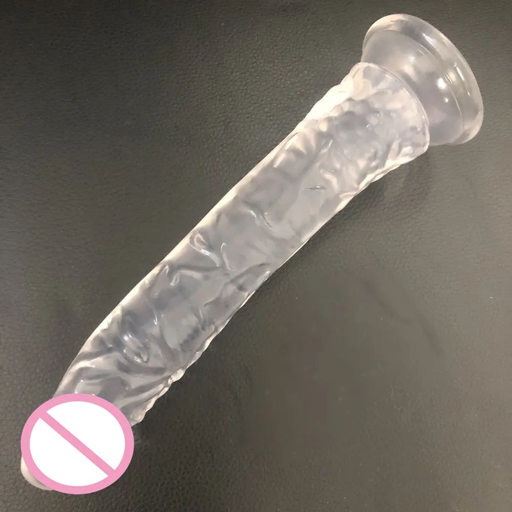 New210x35mmRealisticStrap-onDildoclear