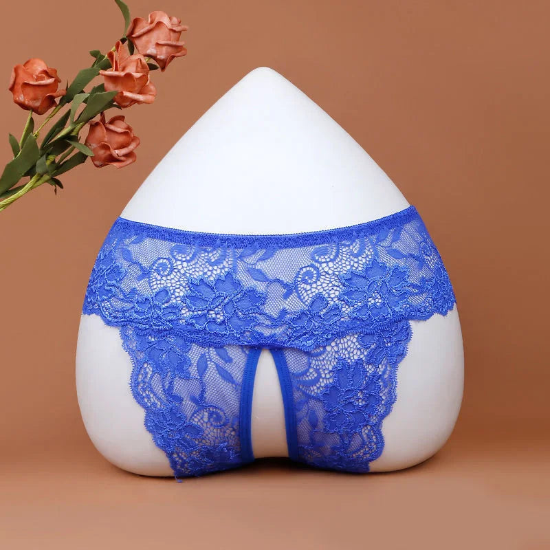 PlusSizeOpenCrotchThongBriefsblueonthebutt