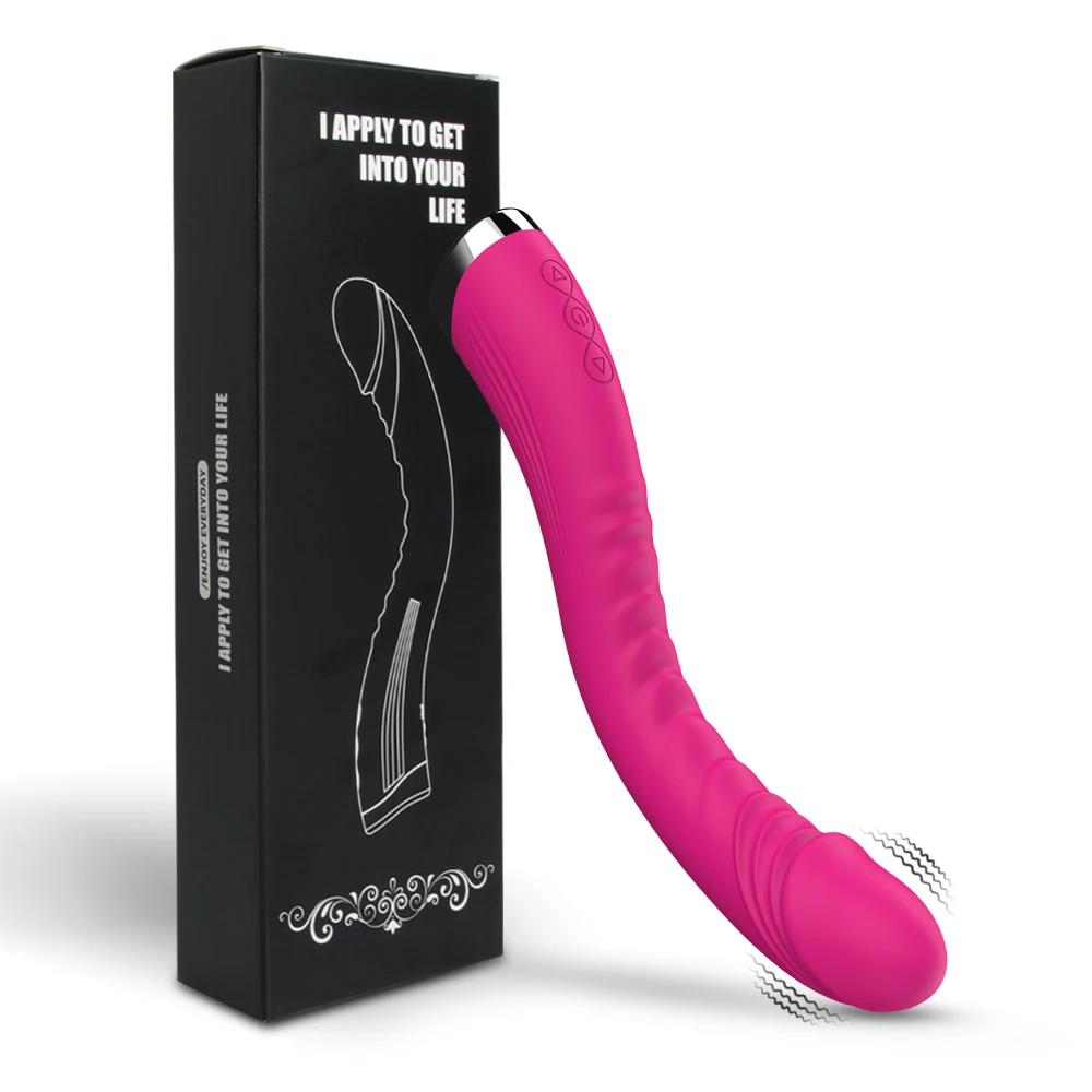 Powerful-Vibro-Dildo-Stimulator-Red-with-Box