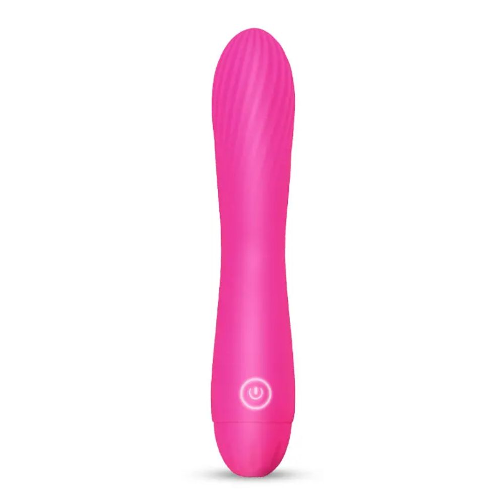 Rechargeable-Silicone-Wasp-Waisted-Vibrator-Pink