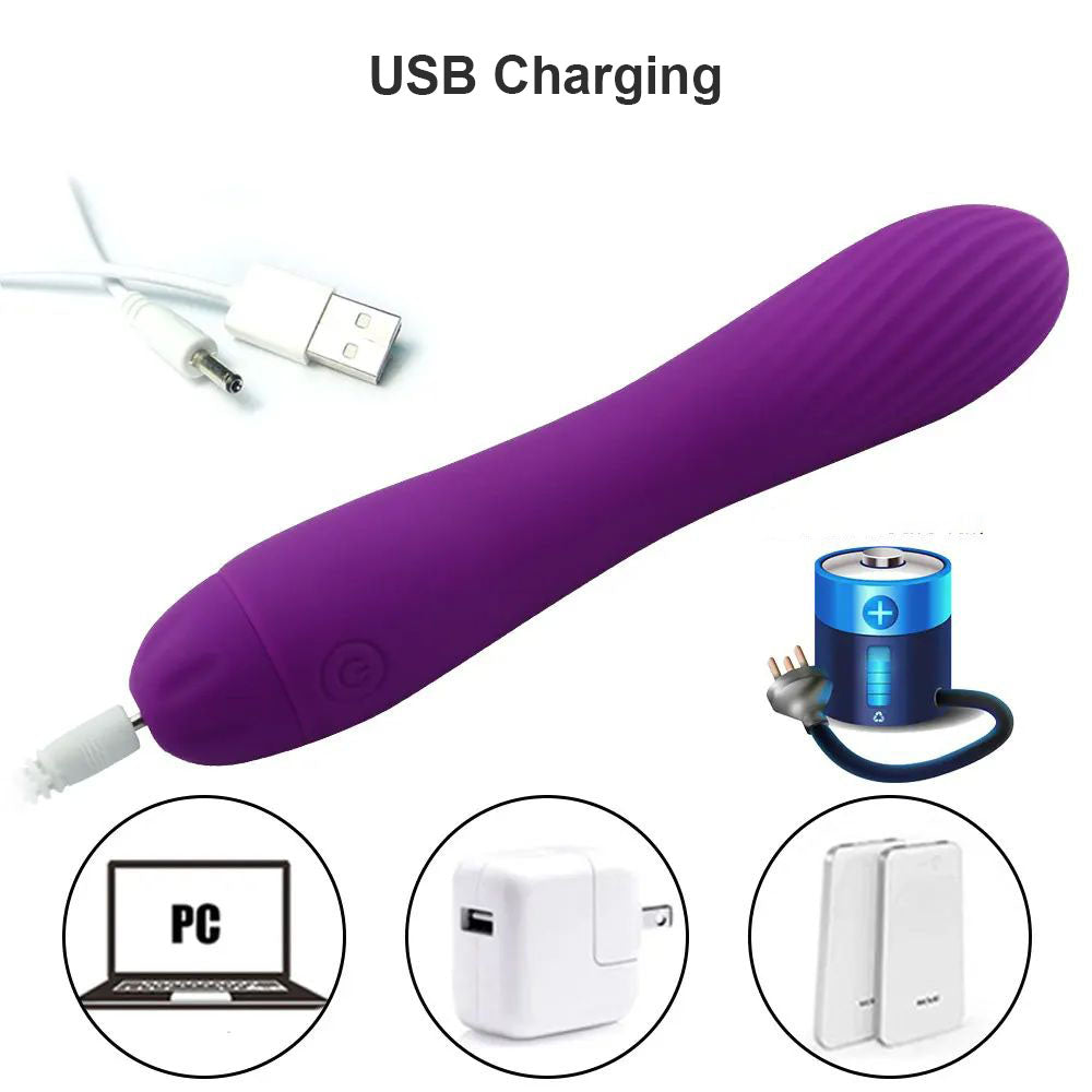 Rechargeable-Silicone-Wasp-Waisted-Vibrator-USB-Charging