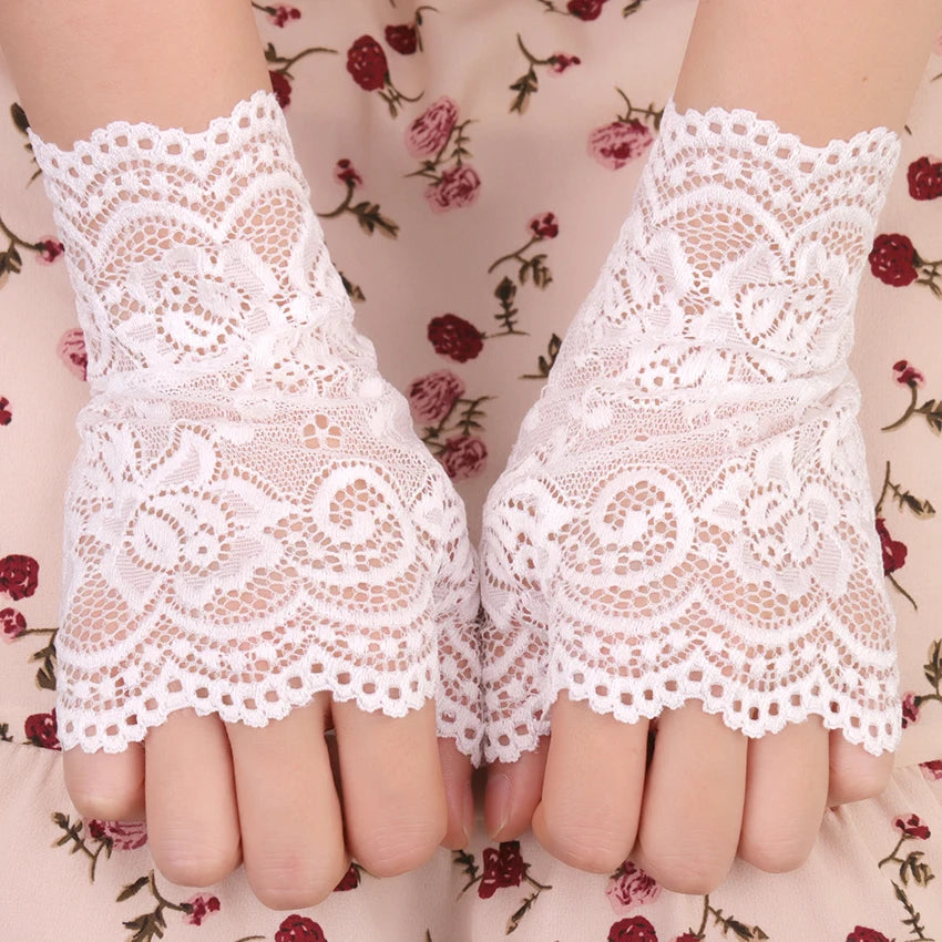 Sexy Lace Fingerless Driving Gloves