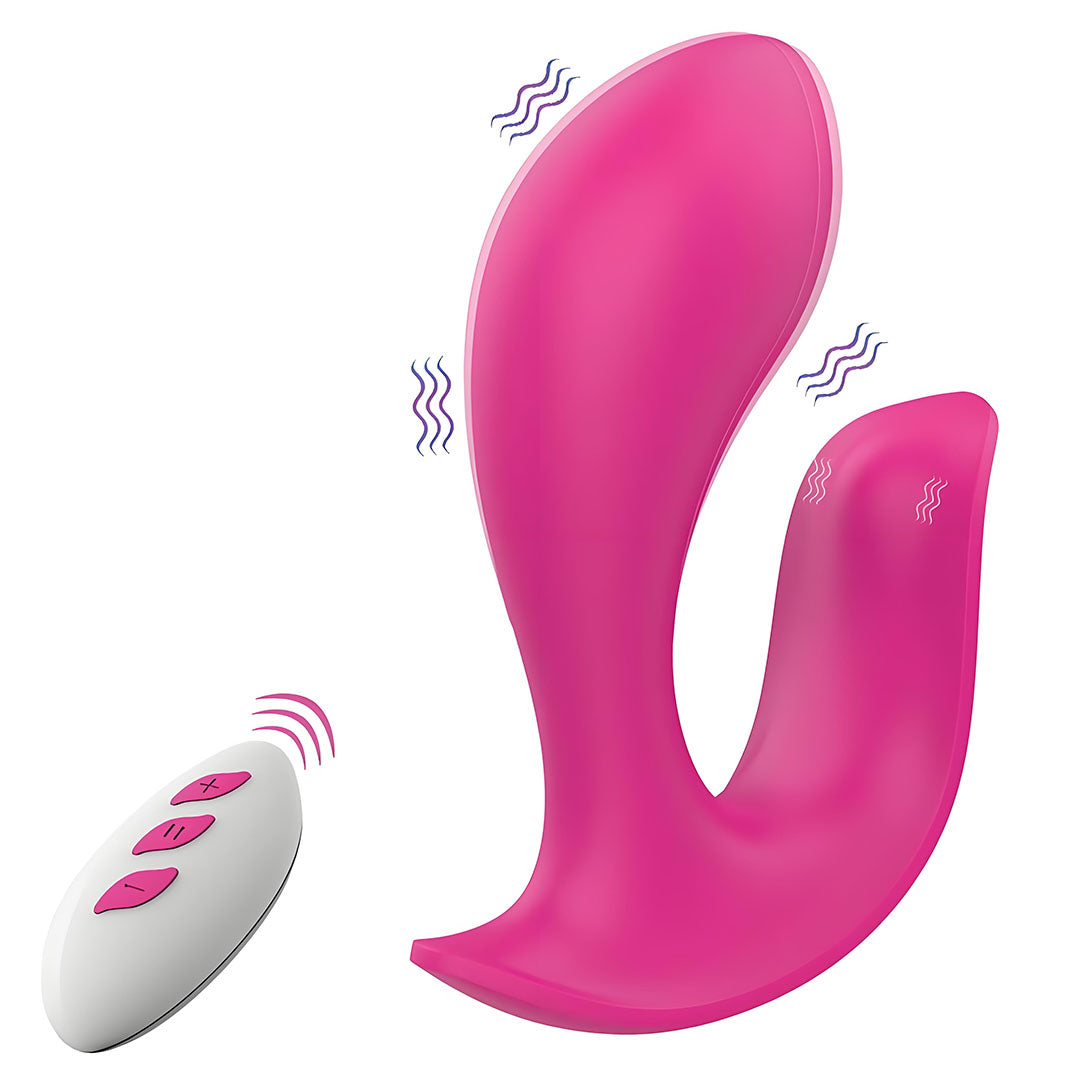 Wearable G-spot Vibrator with Clitoris Stimulator