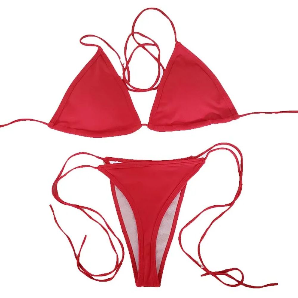 SolidColorThongsBikiniSetRed_3