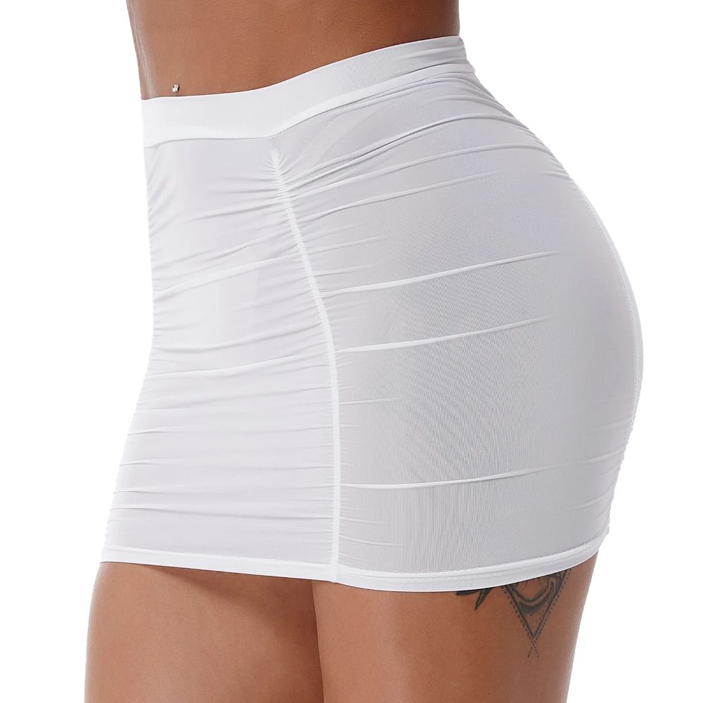 Stretchy-Ruched-Miniskirt-White_6