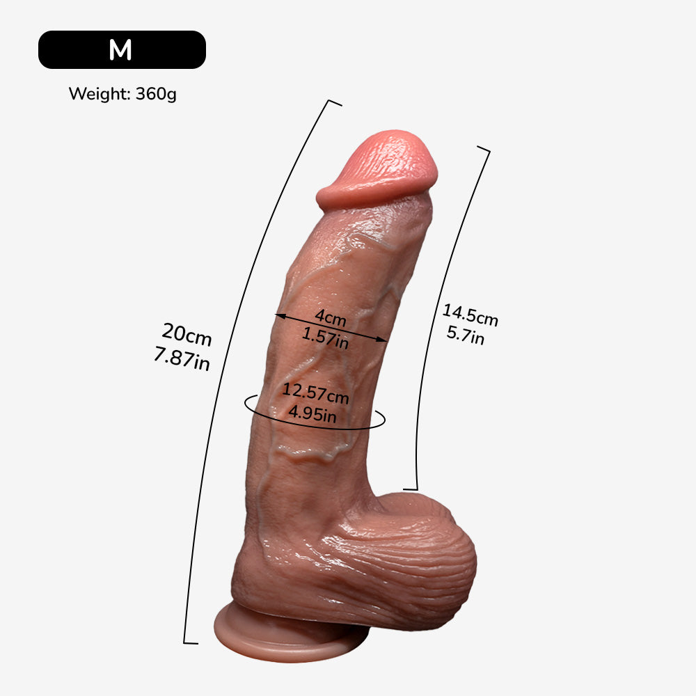 The Baner Downward Curved Realistic Dildo