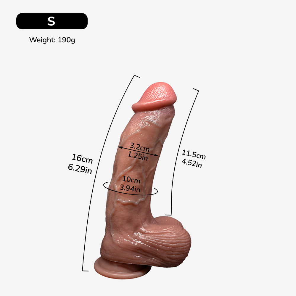 The Baner Downward Curved Realistic Dildo