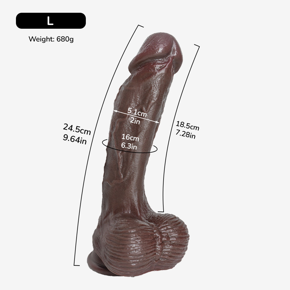 The Baner Downward Curved Realistic Dildo