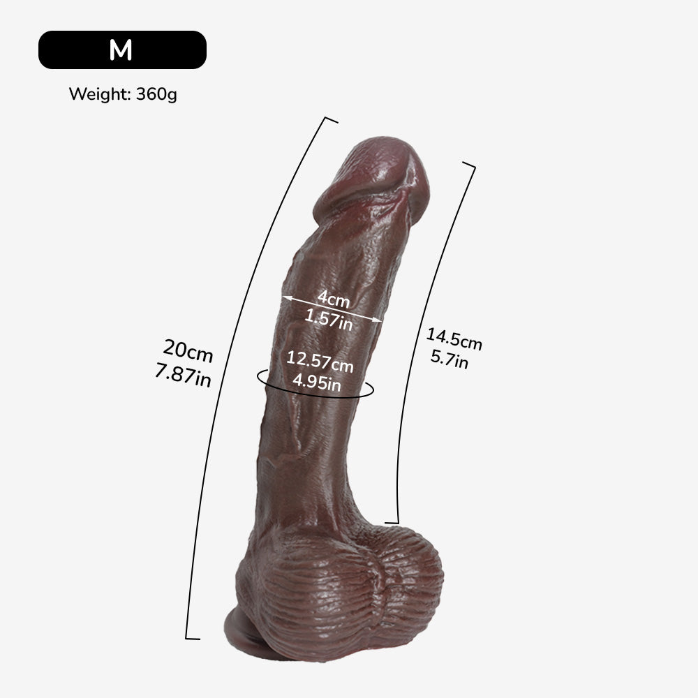 The Baner Downward Curved Realistic Dildo