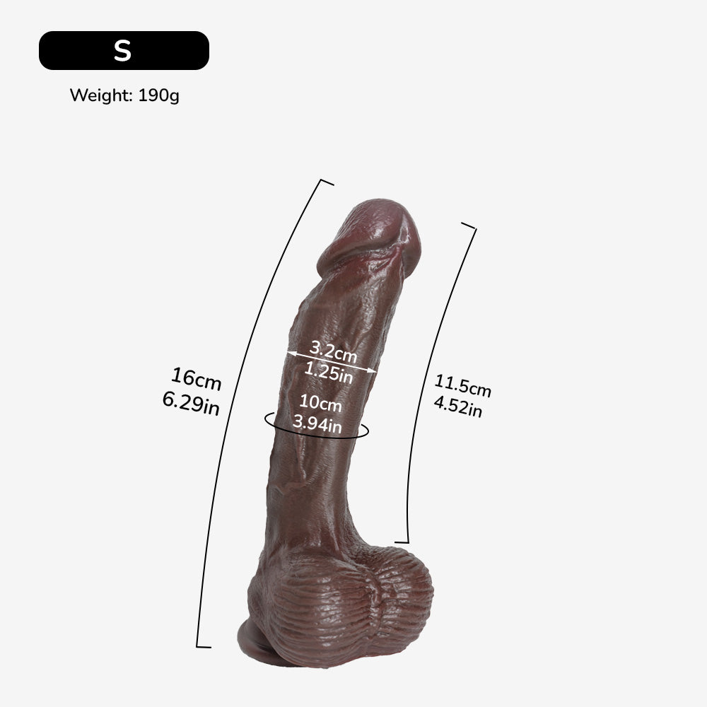 The Baner Downward Curved Realistic Dildo