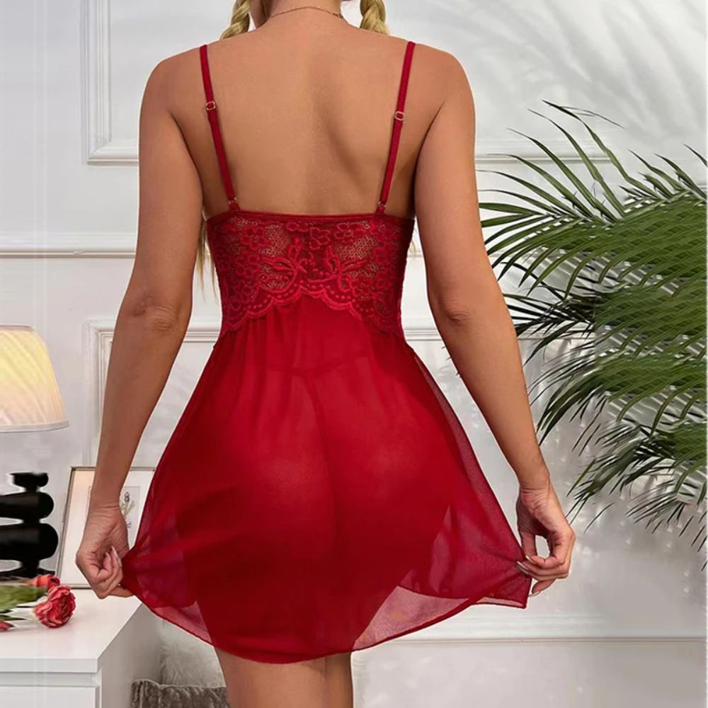 TransparentLaceTeddyBabydollWineRed_3