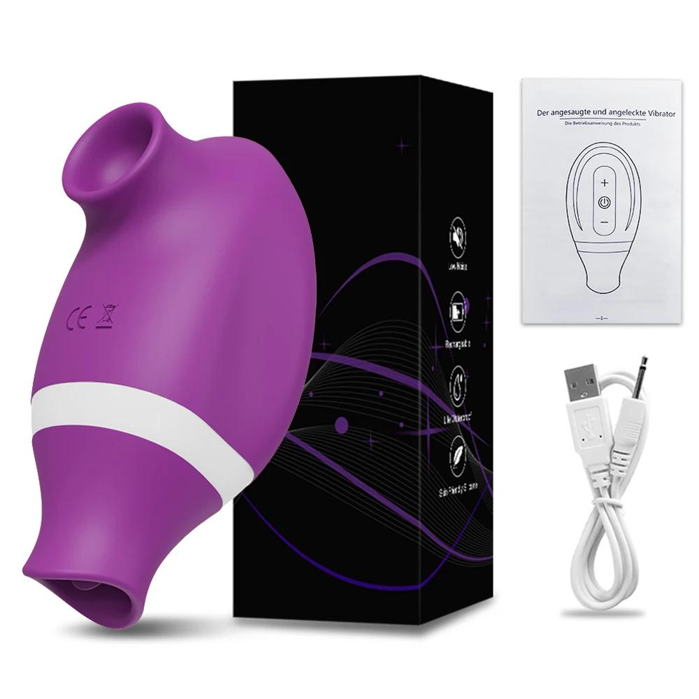 Travel Friendly 2-in-1 Sucking and Licking Vibrator Luveden Travel Friendly 2-in-1 Sucking and Licking Vibrator Luveden