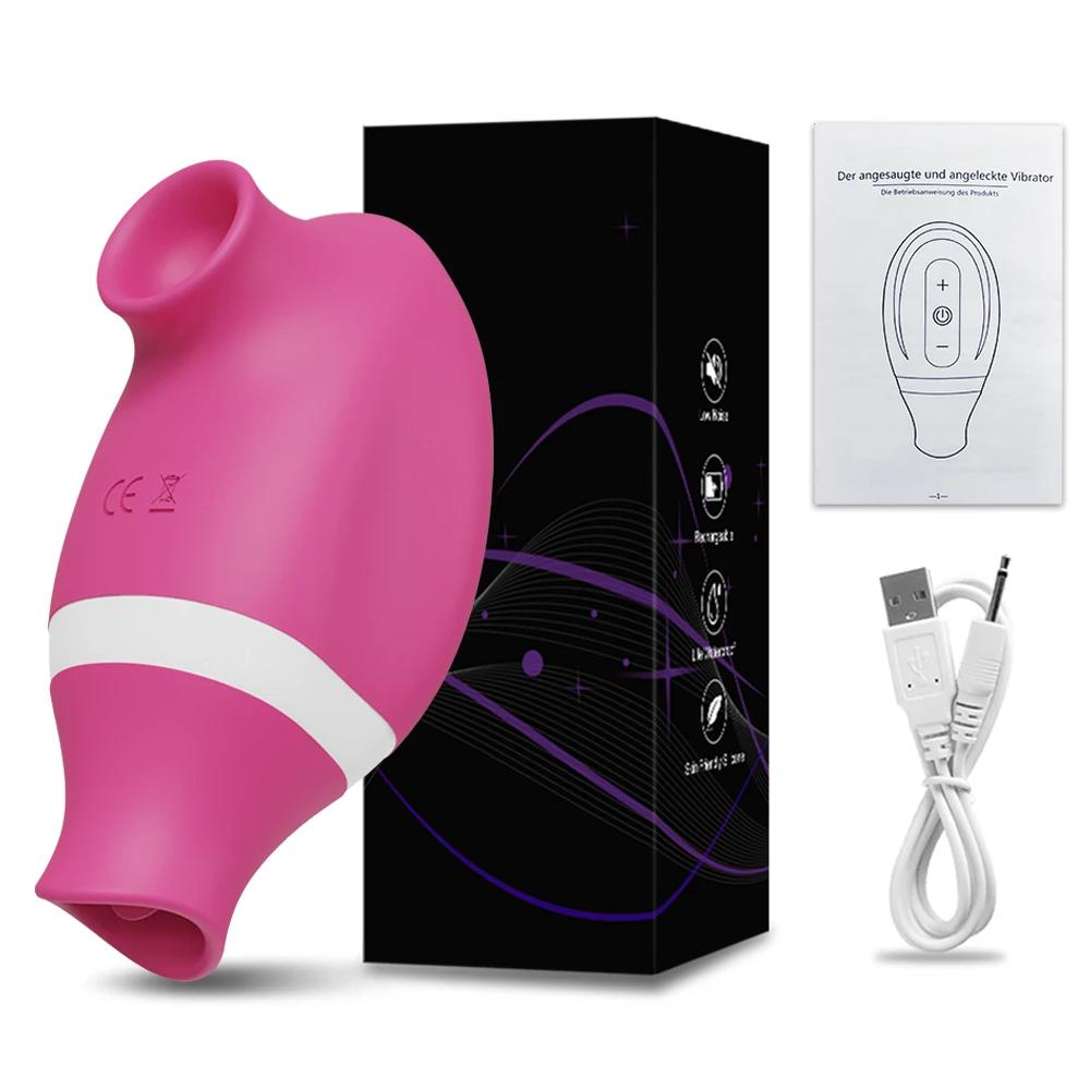 Travel-Friendly-2-in-1-Sucking-and-Licking-Vibrator-red-with-box