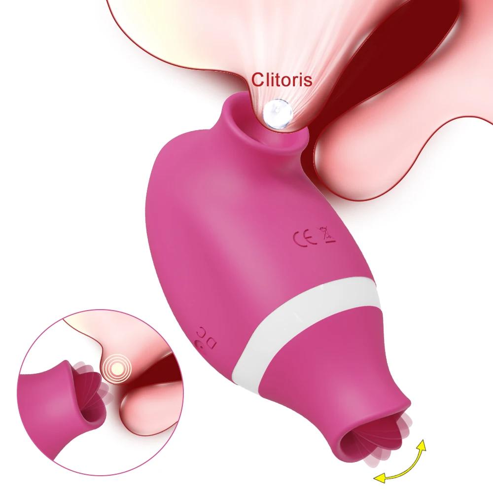 Travel Friendly 2-in-1 Sucking and Licking Vibrator Luveden Travel Friendly 2-in-1 Sucking and Licking Vibrator Luveden