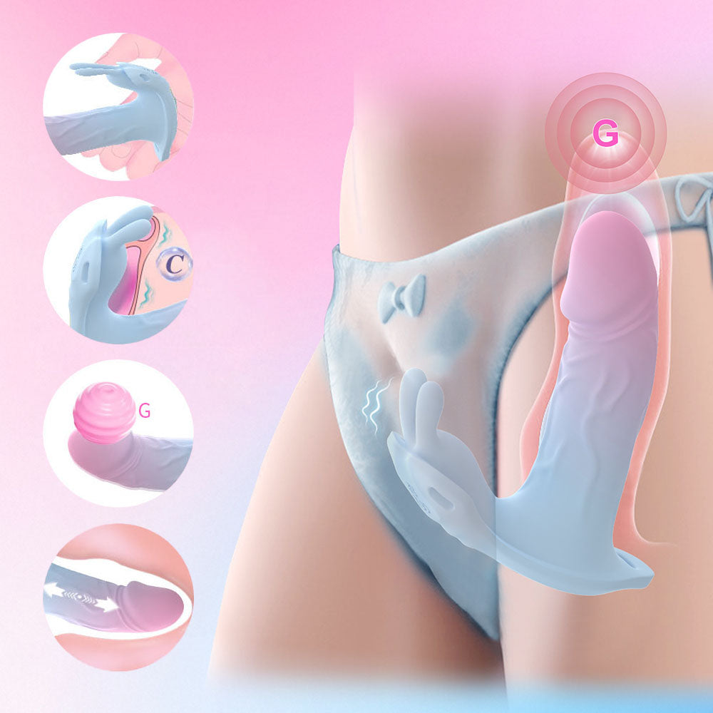 App-Controlled Thong Thrusting Rabbit Vibrator