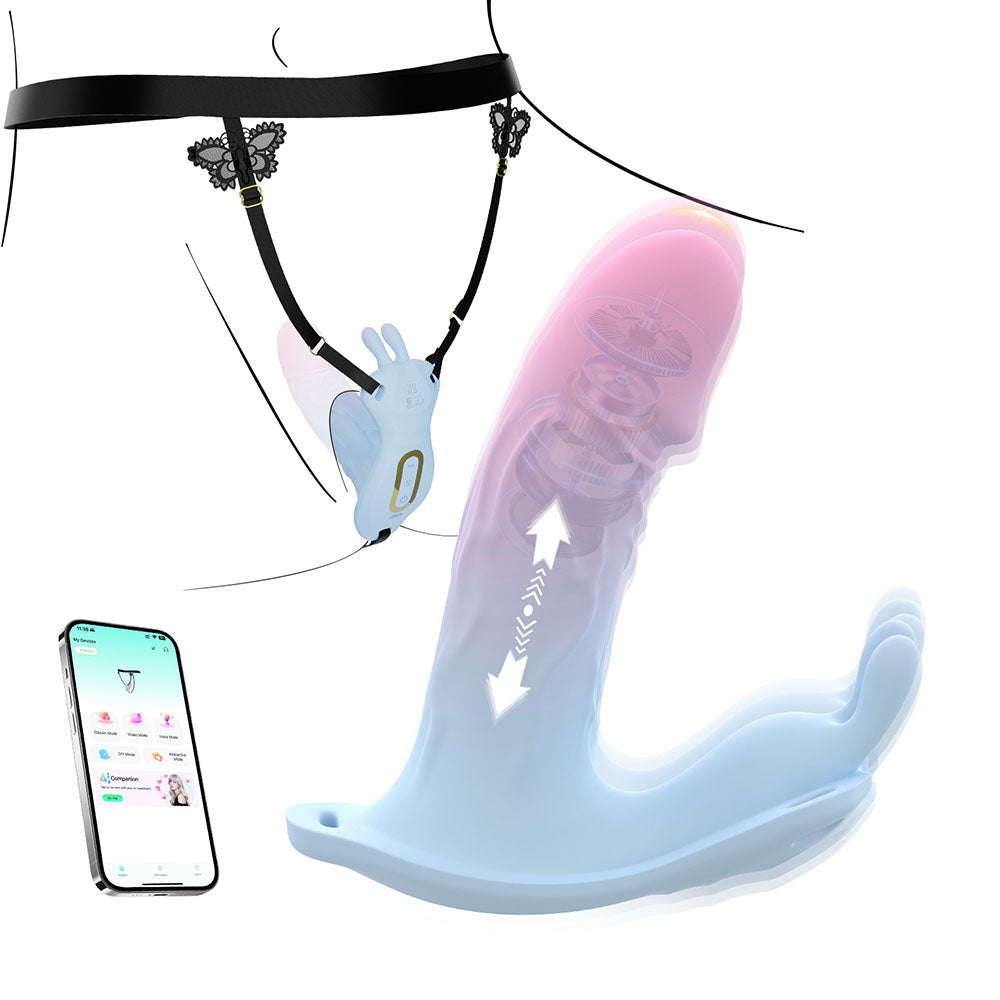 App-Controlled Thong Thrusting Rabbit Vibrator