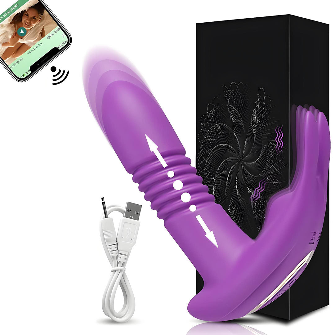 App Controlled Thrusting Rabbit Vibrator