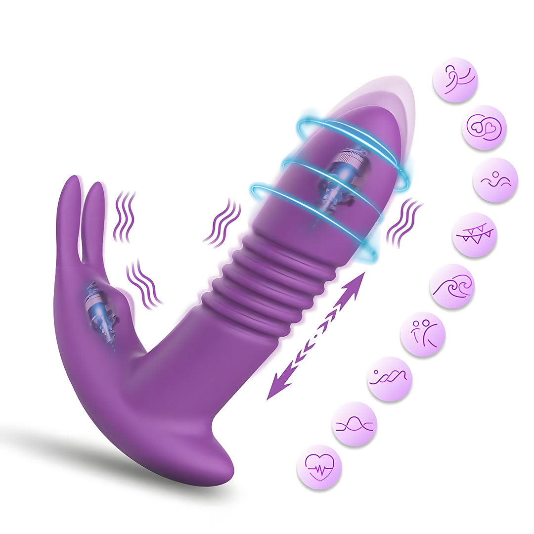 App Controlled Thrusting Rabbit Vibrator