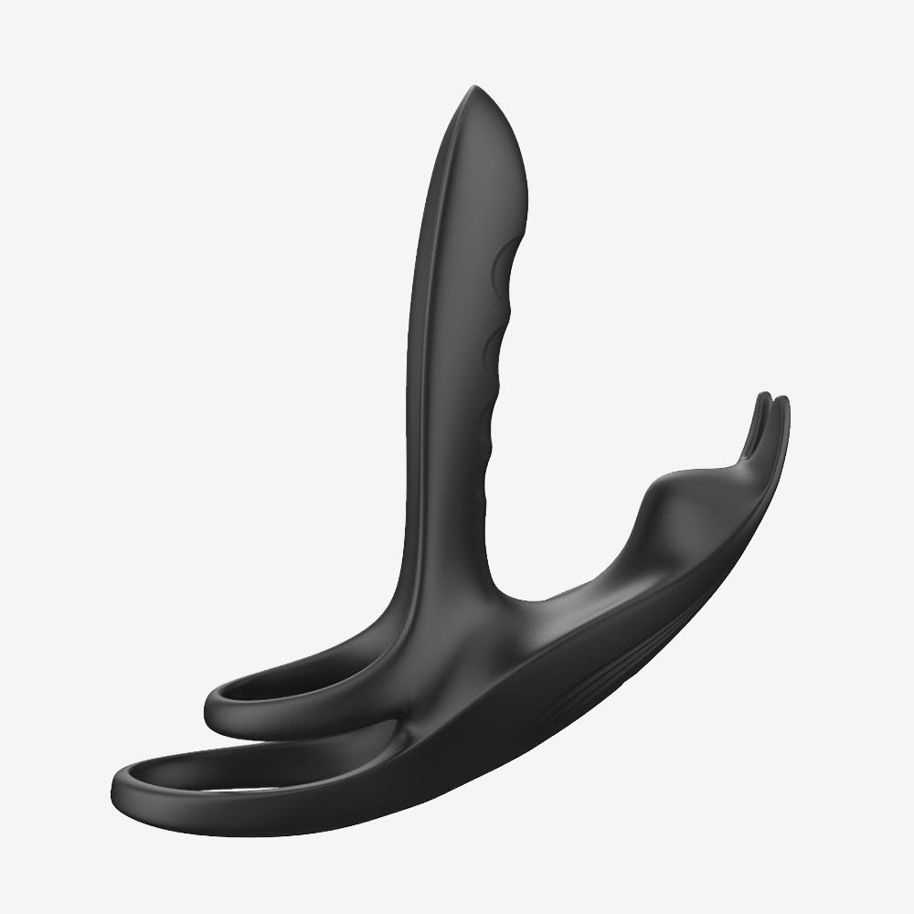 Black Fox Couples Vibrating Ring