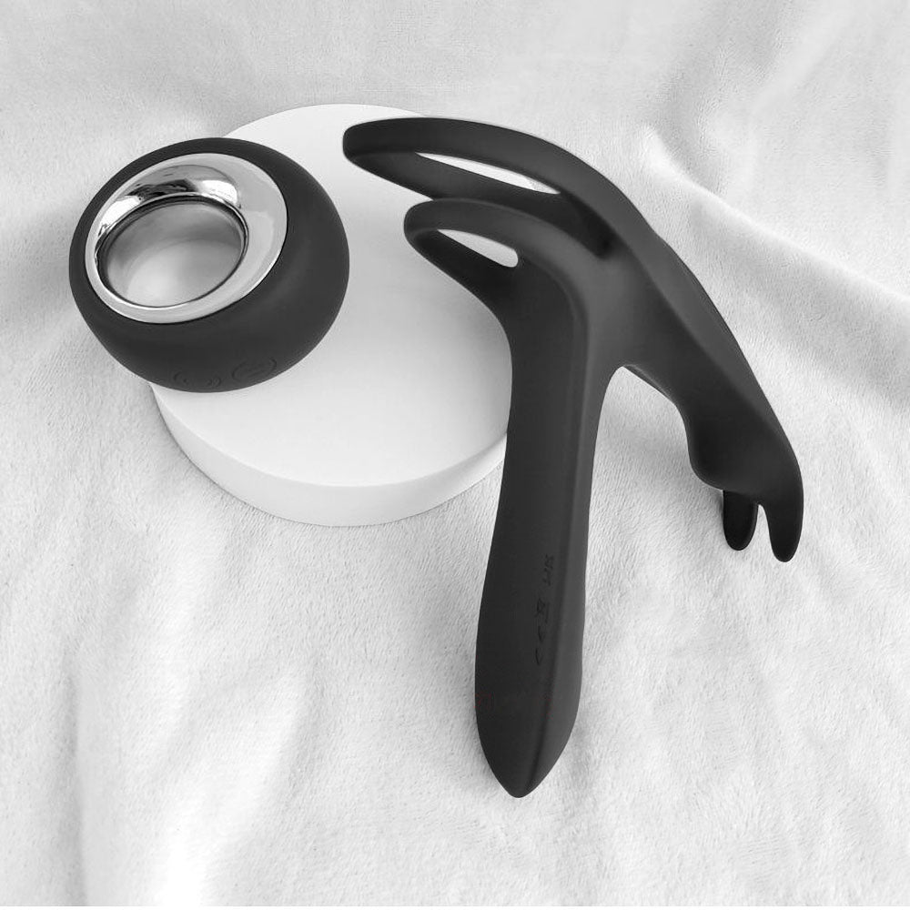 Black Fox Couples Vibrating Ring