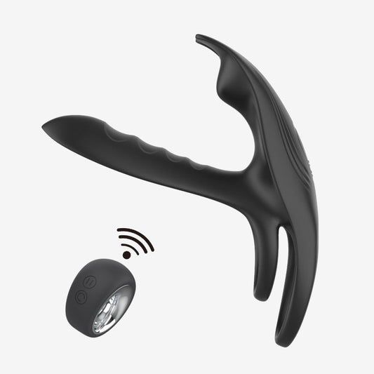 Black Fox Couples Vibrating Ring