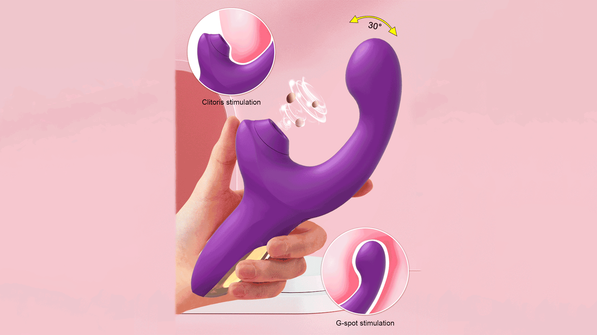 Clit Sucker and G-spot Fingering Vibrator Luveden Clit Sucker and G-spot Fingering Vibrator Luveden